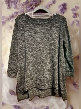 Nally & Millie NWT Charcoal Textured Knit Pullover size Large/XL